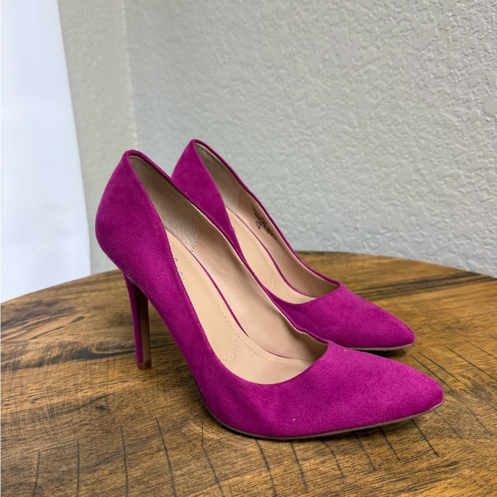 Hot Pink Charles Suede 7.5 Heels